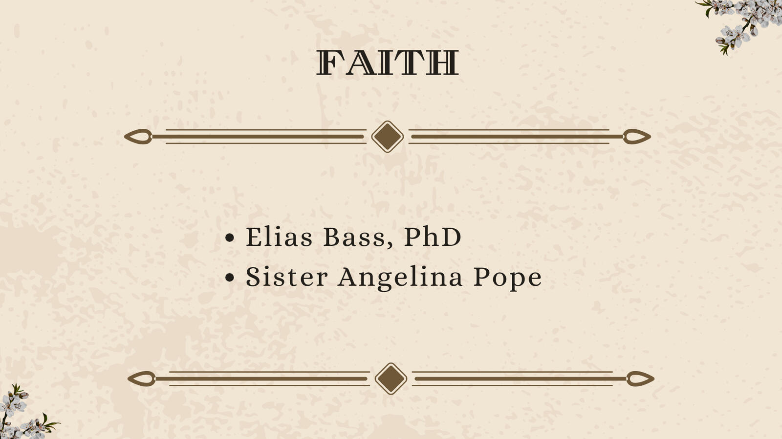 SLIDE 7 - FAITH